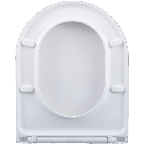 QeramiQ Dely Swirl Toiletset - 36.3x51.7cm - Geberit UP720 Duofix Sigma inbouwreservoir - slim zitting - bedieningsplaat glans wit - ronde knoppen - glans wit SW1413984