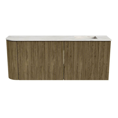 Mondiaz JOYA-DLUX 101.6cm toiletmeubel - ronding links kleur Dusk - Wastafel FAYE positie Rechts Zonder kraangat kleur Ostra. SW1423428