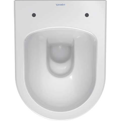 Duravit Me by starck - ME by Starck - compact - hangtoilet - 370 x 480 mm - zonder spoelrand - diepspoel - inclus - spoelrandloos - glans wit 0293436