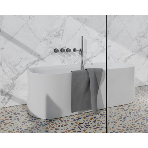 Fortifura Calvi Nebbio - inbouwkraan thermostaatkraan - 2 functies - niet uitbreidbaar - Geborsteld Gunmetal PVD - licht beschadigd-OUTLETSTORE STORE44135