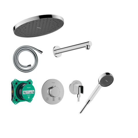 Hansgrohe Design ShowerSet Acitvera S/Ecostat Comfort, iBox 2 chroom SW1566690