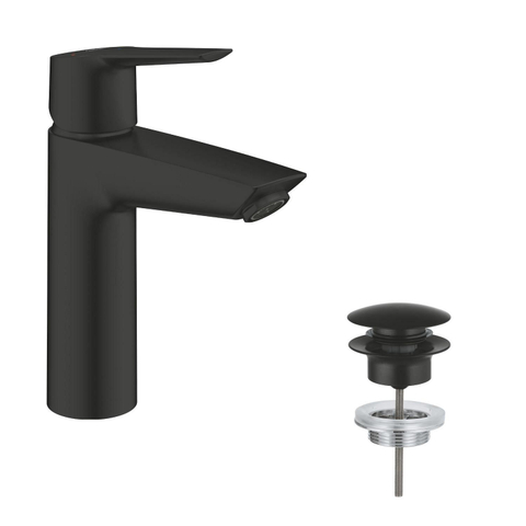 Grohe Start Wastafelmengkraan - opbouw - 12.1cm uitloop - M-size - matte black (mat zwart) SW924683