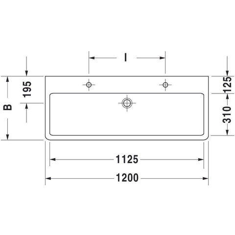 Duravit Vero Meubelwastafel - 120x47cm - met 1 kraangat - met overloop - wit 0293316