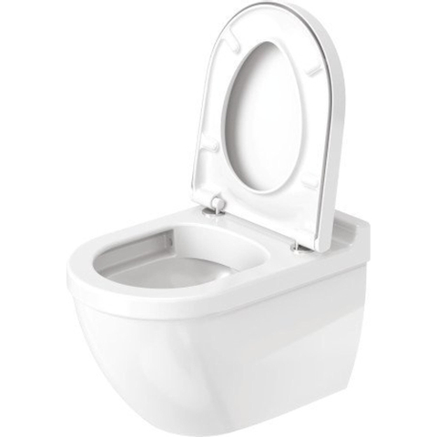 Duravit Starck 3 Wandclosetpack - met wandcloset - diepspoel - rimless - met verdekte bevestiging - 36x54cm - met softc - softclose - glans wit SW70150