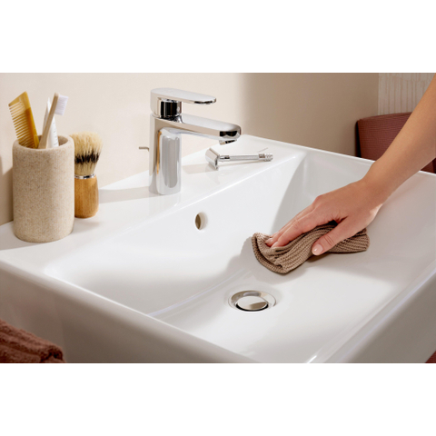 Hansgrohe Vernis Blend Eengreeps wastafelmengkraan - 100 - coolstart - met PopUp - trekwaste - hoogglans chroom SW642522