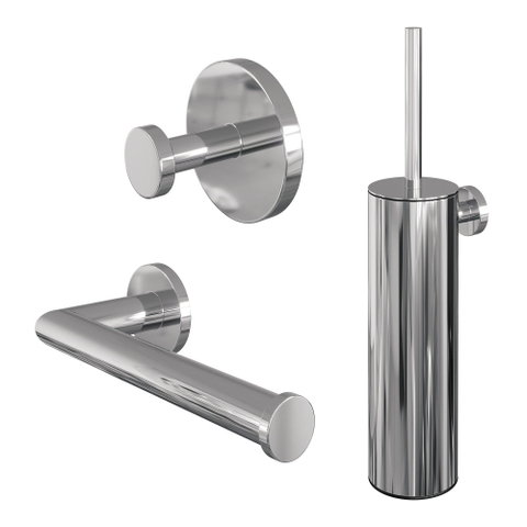 Brauer Chrome Edition Toilet Accessoireset - 3-delig - chroom SW1164582