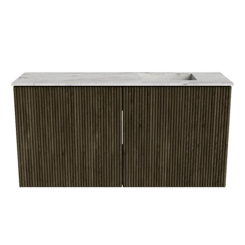 Mondiaz JOYA-DLUX 80cm toiletmeubel - kleur Shadow - Wastafel FAYE positie Rechts 1 kraangat kleur Glace. SW1422752