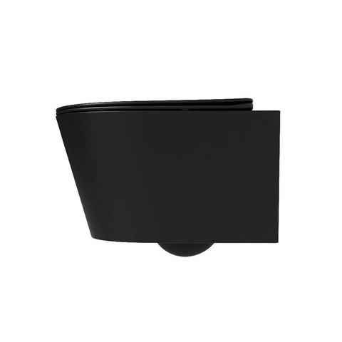 Mondiaz LAVIE hangtoilet – spoelrandloos – 36 x 53 cm – met softclose zitting – Urban (zwart) SW1208750