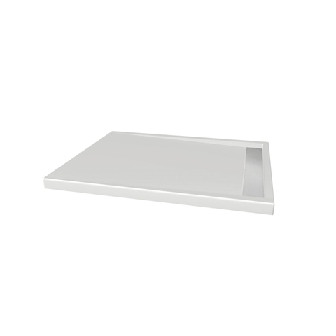 Xenz Easy Tray douchevloer - 100x80x5cm - acryl - zonder gootcover - wit SW379197