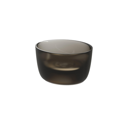 Riho Oval Vasque à poser - 38x33cm - solid surface - semi transparent - Frosted umber SW1030666