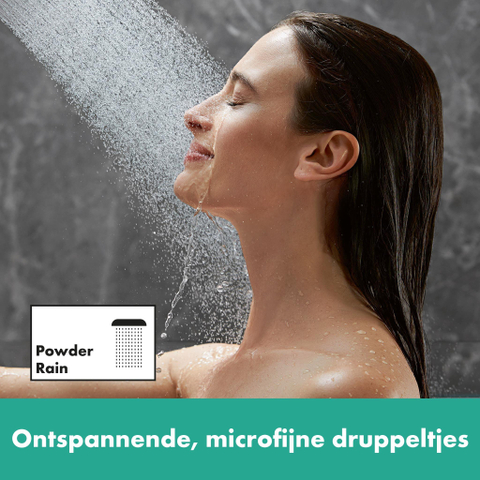Hansgrohe RainFinity Doucheset - 130 - 3jet - ecosmart S Puro - 90cm Designflex - doucheslang - 160cm - geborsteld brons SW918244