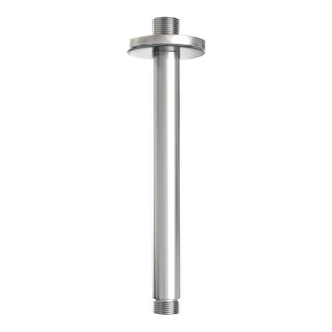 BRAUER Brushed Carving Thermostatische Regendouche inbouw - drukknoppen - SET 66 - 30cm hoofddouche - plafondarm - staaf handdouche - doucheslang - geïntegreerde glijstang - RVS geborsteld PVD SW925465