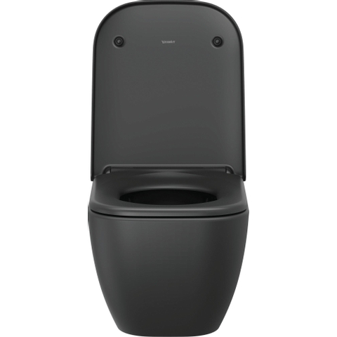 Duravit Happy D.2 WC-zitting - 43x35.9x4.3cm - met softclose - met quickrelease - kunststof - mat antraciet SW297027