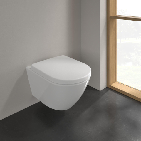 Villeroy & Boch Subway 2.0 closetzitting Comfort - met deksel - met quick release - met softclose - quickrelease - White Alpine (glans wit) 1025460