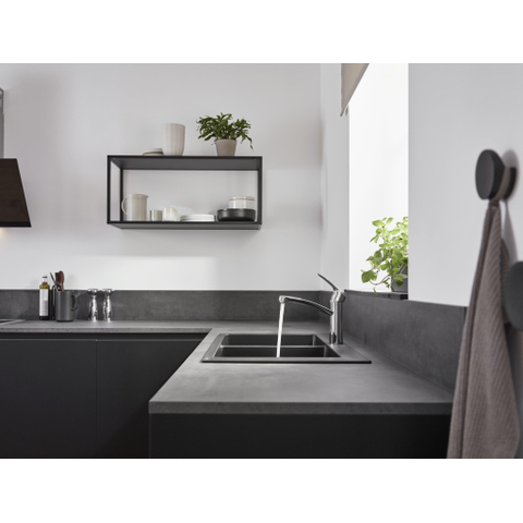 Hansgrohe Focus m41 - 1 greeps keukenmengkraan - 160 - ecosmart - hoogglans chroom SW528977