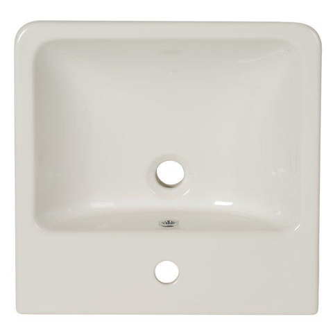 Plieger Seattle pack lavabo – 45 x 45 x 15,8 cm – céramique blanc brillant – robinet chromé SW96157