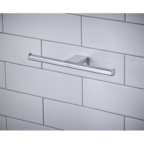 Hansgrohe AddStoris Q AddStorisclosetrolhouder dubbel - zonder klep - hoogglans chroom SW651163