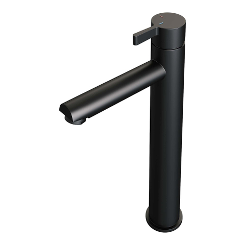 Brauer Black Edition Robinet de lavabo rehaussé économiseur d'énergie Noir mat SW385380