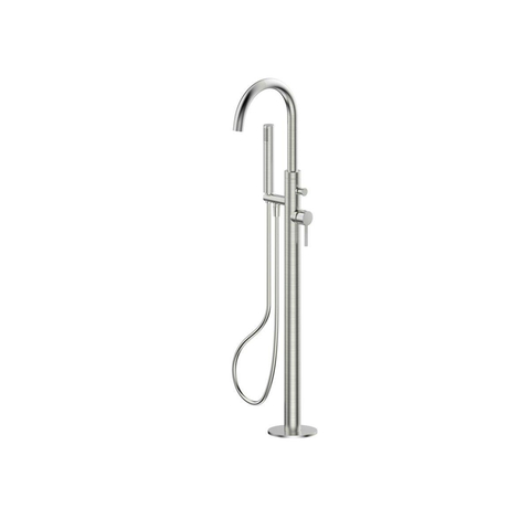 Adema Calypte vrijstaande badkraan H107.8cm geborsteld RVS TWEEDEKANS OUT10609