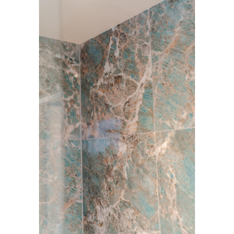 Terravito Fivaro carreau mural et de sol - 60x120cm - 10.5mm - Rectangulaire - rectifié - Aspect marbre - Vert poli SW647520