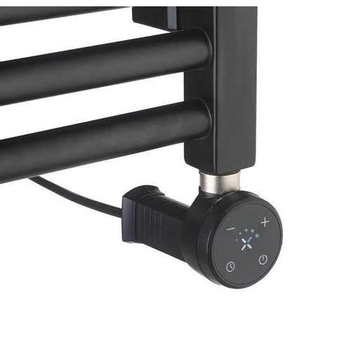 Crosswater MPRO Radiateur sèche-serviettes électrique - 140x50cm - 600 Watt - noir mat SW670263