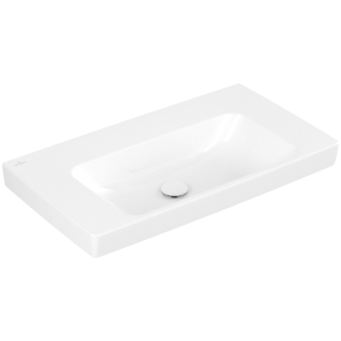 Villeroy & Boch Architectura wastafel - 80x44.5cm - zonder kraangat - zonder overloop - White Alpine (glans wit) SW1162271