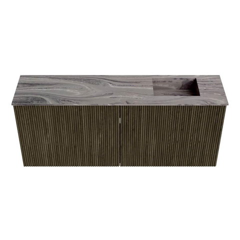 Mondiaz JOYA-DLUX 100cm toiletmeubel - kleur Shadow - Wastafel FAYE positie Rechts Zonder kraangat kleur Sombra. SW1425212