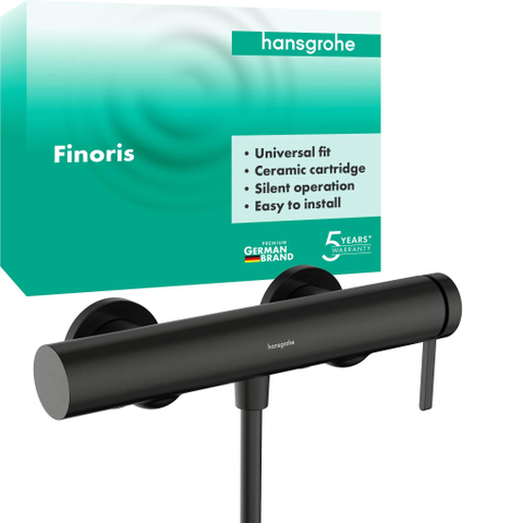HansgroheHG ééngreeps douchekraan opbouw BrushedBlack SW1388791