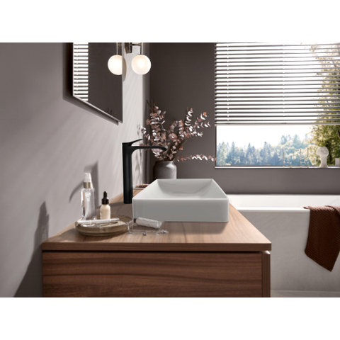 Hansgrohe VIVENIS 1 greeps wastafelkraan - 250 PopUp - trekwaste - mat zwart SW642509