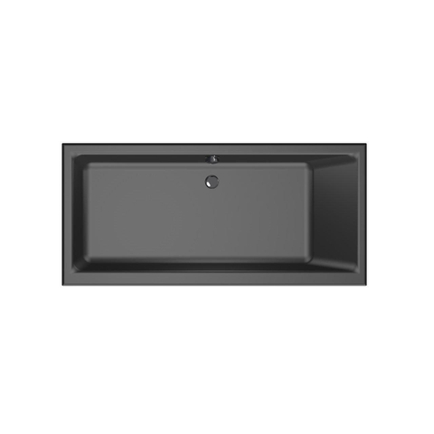 Xenz Kristal Baignoire - 160x75x48 - bonde Centrale - acrylique - ebony SW378434
