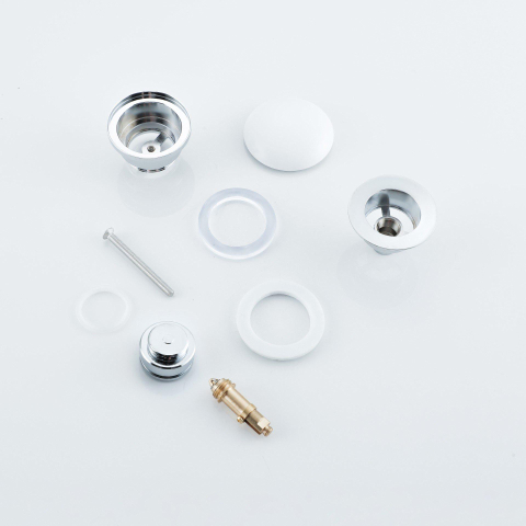 QeramiQ Dely Klikwaste Afvoerplug - keramiek - mat wit SW1233522