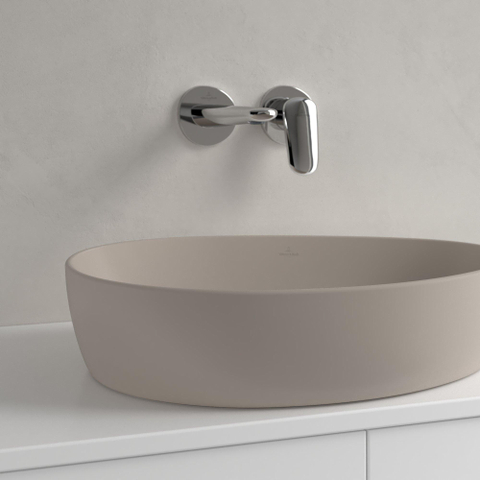Villeroy & Boch Antao Vasque à poser - 51 x 40 x 14,6 cm - Almond CeramicPlus - sans trop-plein SW917929