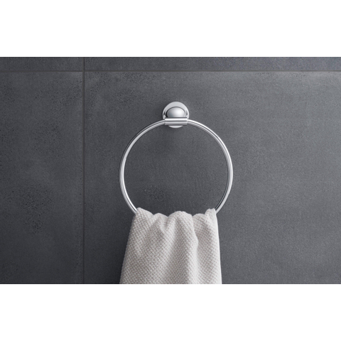 Duravit Starck T Handdoekring - diameter 21cm - hoogglans chroom SW297088