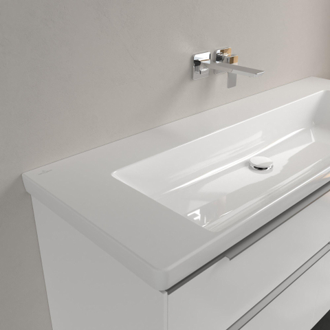Villeroy & Boch Subway 3.0 lavabo - 130x47.5x17cm - sans trou de robinet - blanc alpin brillant SW702125