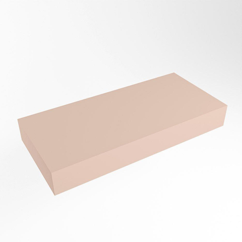 Mondiaz TOP 23 Vrijhangend Topblad - 90x23.5x12cm - geschikt voor waskom - Solid surface - Rosee SW1021887