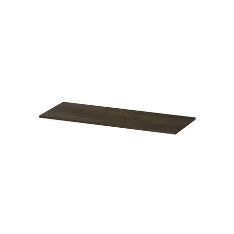 INK Plan de toilette - 120x45x2cm - pour meuble sous-vasque - MDF placage Charcoal SW493826