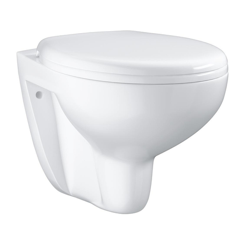 Grohe Bau Wandcloset - diepspoel - spoelrandloos - 36.8x53.1cm - 6/3 liter - wit SW197119
