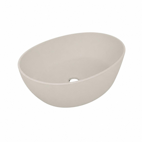 FugaFlow Eccelente Pietra Vasque - 45x32x12cm - solid surface - beige mat SW1587832
