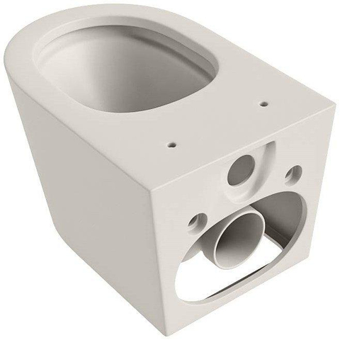 Mondiaz LAVIE WC suspendu – sans bride – 36,5 x 53 cm – Linen (blanc cassé) SW1411220