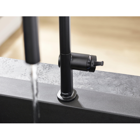 Hansgrohe Talis m54 1 greeps keukenkraan - 210 uittrekbare vdche - 2 straalsoorten - mat zwart SW402558