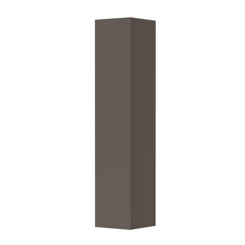 Meuble colonne 1 porte sans poignée laqué taupe mat SW352218