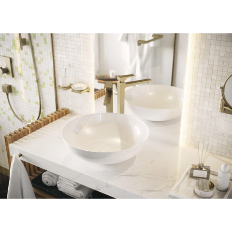 Hansgrohe Metropol 1-gats wastafelkraan - 260 met push open waste - met voorsprong vaste uitloop 20.4cm - geborsteld brons SW297572