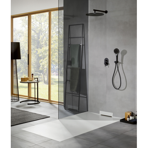 Villeroy & Boch Universal Showers handdouchehouder - voor wandmontage rond - mat zwart SW974398