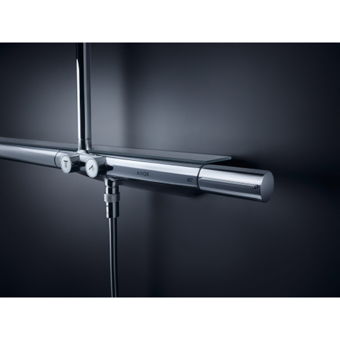 Axor 800 ShowerSolutions ensemble de douche pluie apparent – thermostatique – douche de tête Ø 35 cm – douchette bâton 2 jets – chrome SW157225