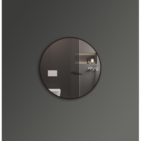 Saniclass Retro Line miroir – Ø 100 cm – Noir mat SW643426