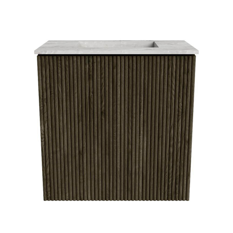 Mondiaz JOYA-DLUX 40cm meuble de toilette - couleur Shadow - Lavabo FAYE position Milieu Sans trou de robinet couleur Glace. SW1426212