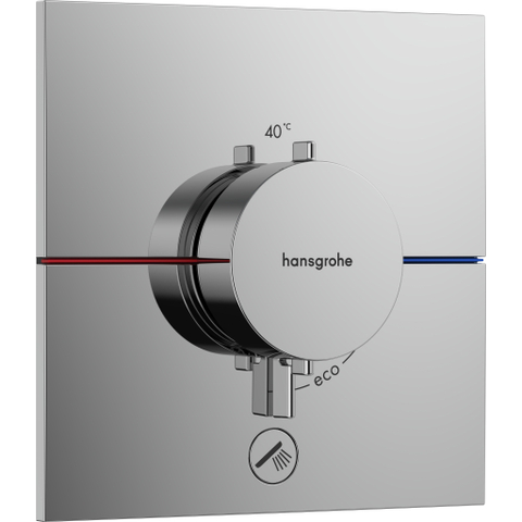 Hansgrohe ShowerSelect Comfort E Thermostaat - inbouw - 1 functie - extra uitgang - hoogglans chroom SW918050