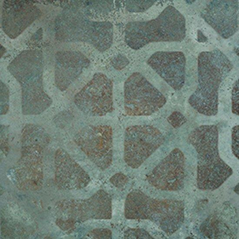 Ceralto Neroli Stone carrelage sol et mur - 14x14cm - 9mm - carré - décor - R9 - emerald mat (vert) SW795697