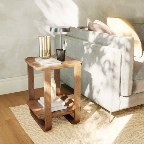 Umbra Bellwood bijzetmeubel 42x38x53cm Multiplex Gerijpt walnoothout SHOROOMMODEL SHOW23698