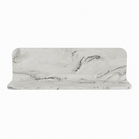 Mondiaz SPOT spiegel – Ø40 cm – met planchet – Glace (grijs marmer) SW1235633